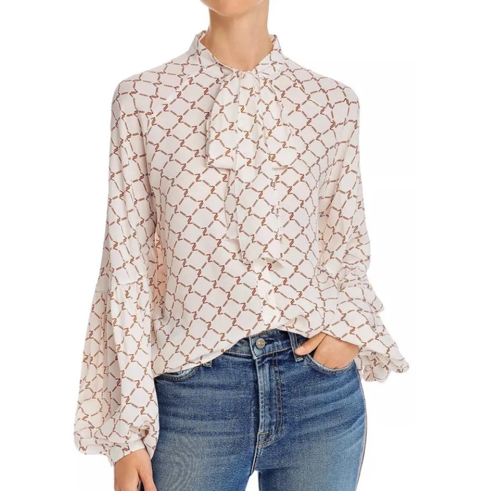 ✨ 7 For All Mankind✨Women's Tie Neck Blouse✨
